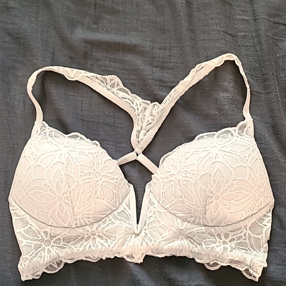 Grey racerback bralette